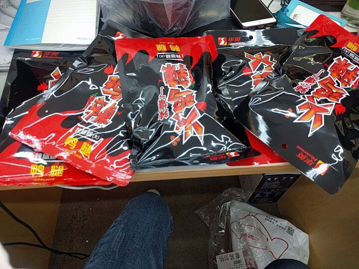 华英 火鸡辣卤鸭腿500g（100g*5袋） 麻辣香辣味 卤味熟食小吃 酱鸭腿 休闲零售 开袋即食怎么样，好用吗，口碑，心得，评价，试用报告,第2张