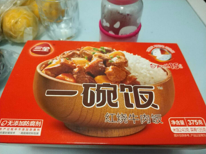 三全 自加热米饭 红烧牛肉口味 375g怎么样，好用吗，口碑，心得，评价，试用报告,第2张