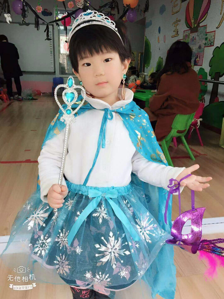 巴啦啦魔仙冰雪奇缘美少女女孩玩具小魔仙装饰包包巴拉巴拉头饰发饰过家家 914蓝色饰品套装（皇冠+耳环+手镯）怎么样，好用吗，口碑，心得，评价，试用报告,第5张