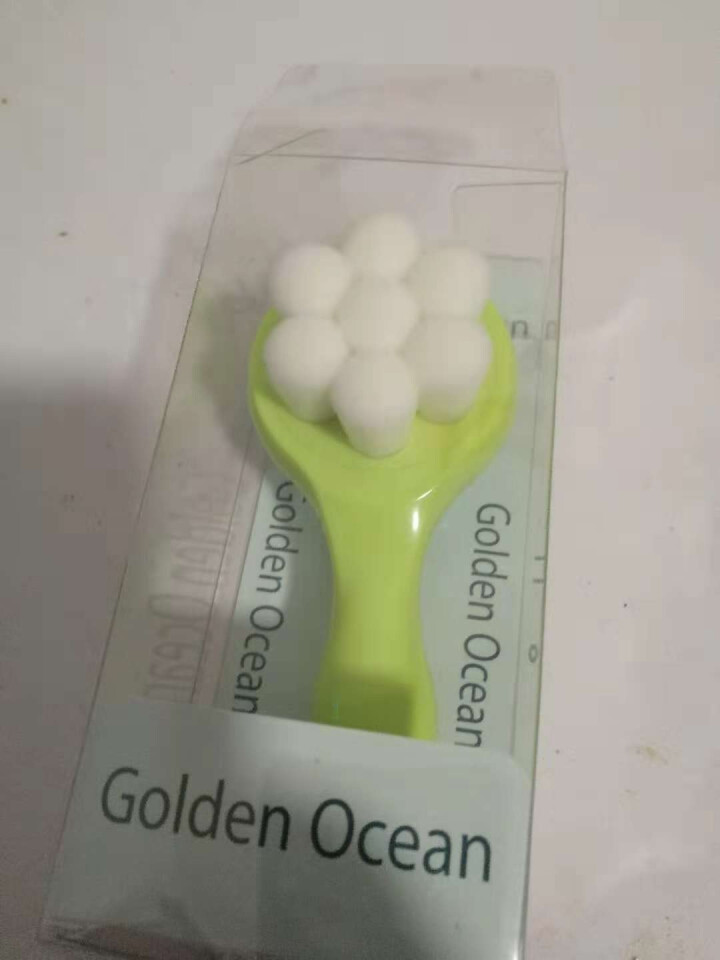 GoldenOcean金海洋梅花双面洗脸刷 站立式软毛硅胶洗脸刷 去黑头去角质 洗脸扑洁面刷 草绿色怎么样，好用吗，口碑，心得，评价，试用报告,第3张