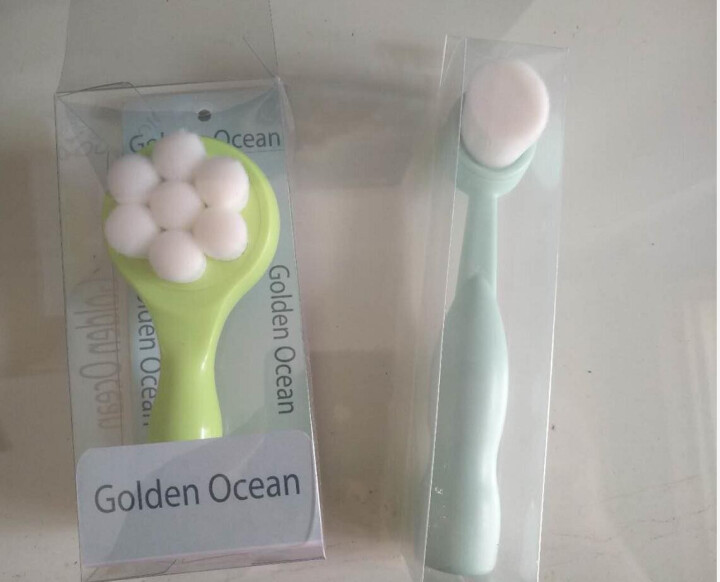 GoldenOcean金海洋梅花双面洗脸刷 站立式软毛硅胶洗脸刷 去黑头去角质 洗脸扑洁面刷 草绿色怎么样，好用吗，口碑，心得，评价，试用报告,第4张