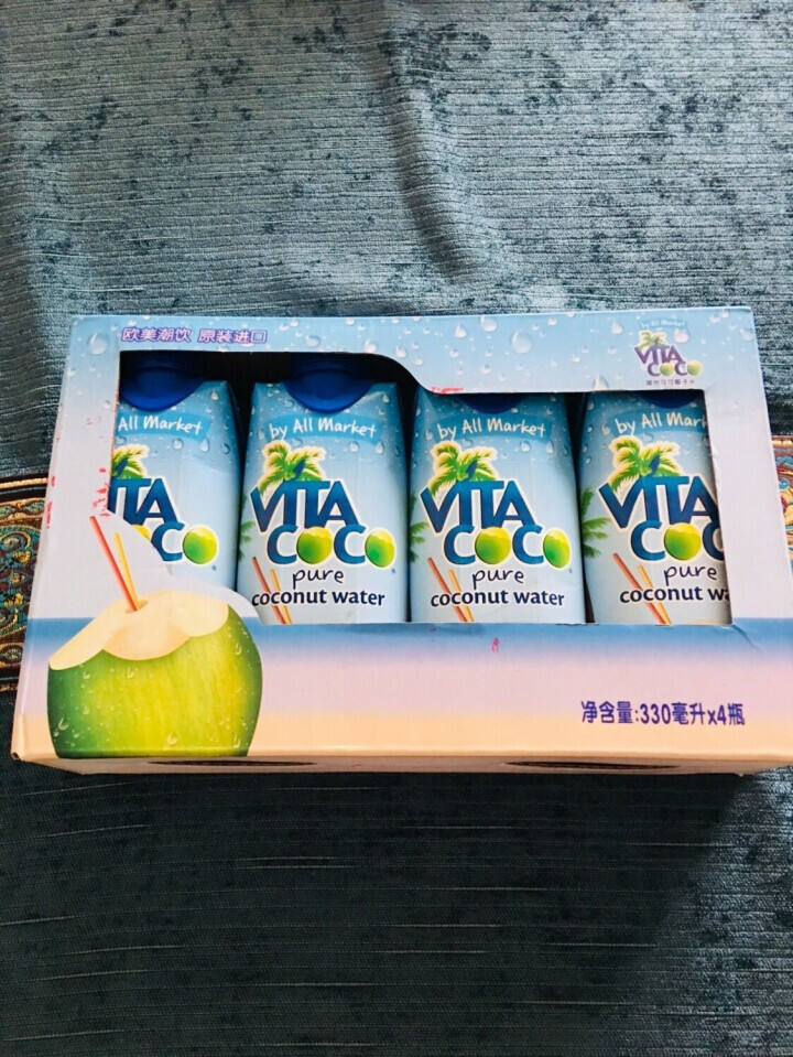 唯他可可（Vita Coco）天然椰子水进口NFC果汁饮料330ml*4瓶怎么样，好用吗，口碑，心得，评价，试用报告,第4张