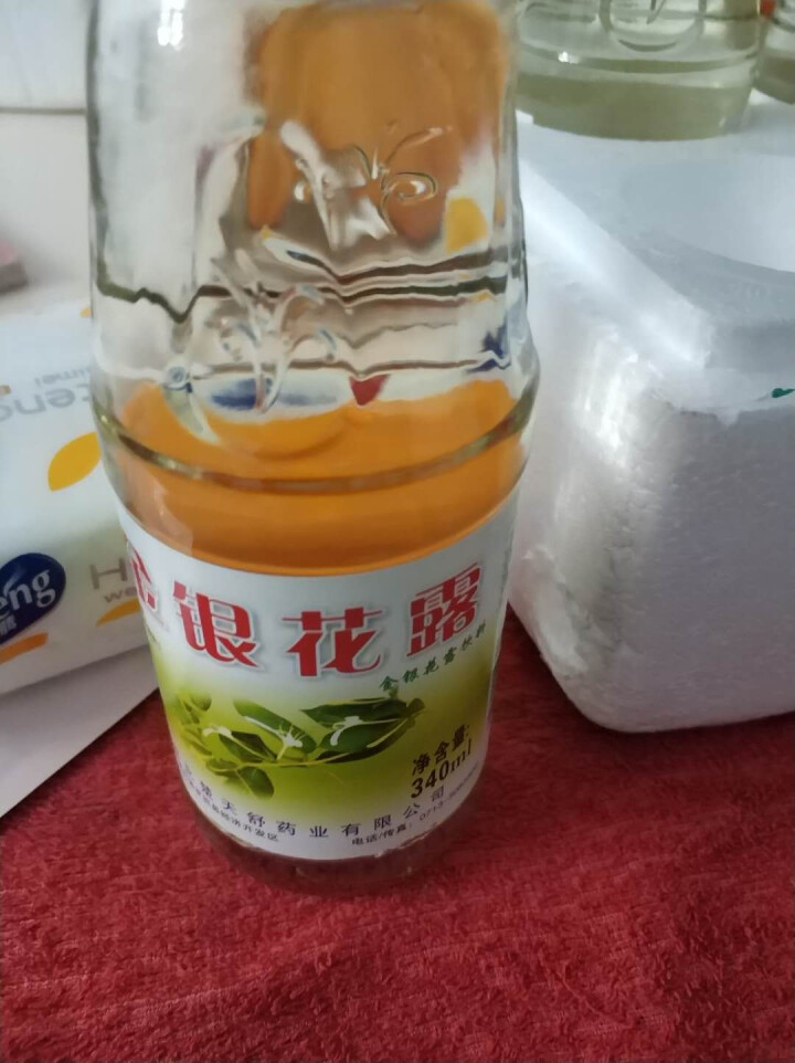 楚天舒 金银花露 含糖型四季饮品 植物饮料 金银花露饮料 340ml*12瓶怎么样，好用吗，口碑，心得，评价，试用报告,第4张