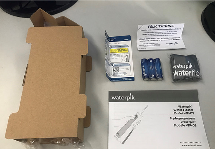 洁碧（Waterpik）家用便携手持冲牙器/水牙线/洗牙器/洁牙机 非电动牙刷 干电池式 WF,第4张