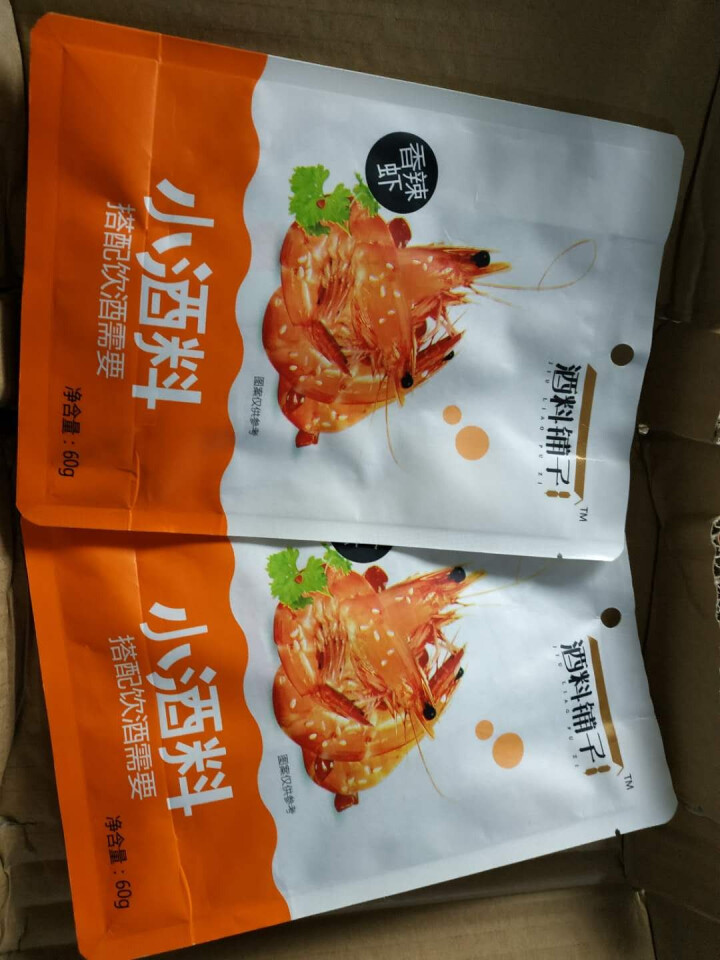 酒料铺子即食小海鲜辣味零食虾干脆虾120g 香辣味60g*2袋怎么样，好用吗，口碑，心得，评价，试用报告,第4张