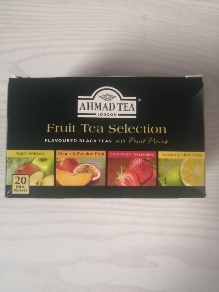 英国亚曼(AHMAD TEA)4种果味红茶组合 苹果百香果柠檬草莓味袋泡红茶 原装进口2g*20包怎么样，好用吗，口碑，心得，评价，试用报告,第2张