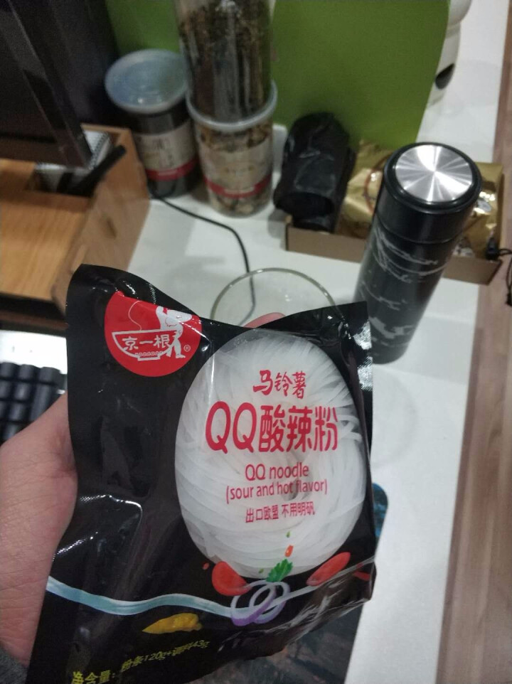 京一根 酸辣粉 速食方便粉丝面食品 零食袋装 163g/袋 QQ酸辣粉 1袋怎么样，好用吗，口碑，心得，评价，试用报告,第2张