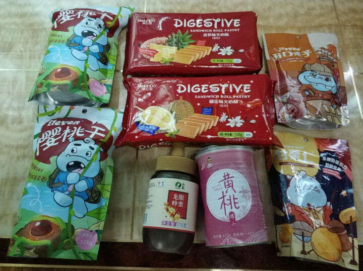 厂家配送ileven送女友 零食大礼包1456g（甘栗仁+开口栗子+樱桃干+菠萝酥+榴莲酥+黄桃罐头+蜂蜜）怎么样，好用吗，口碑，心得，评价，试用报告,第2张