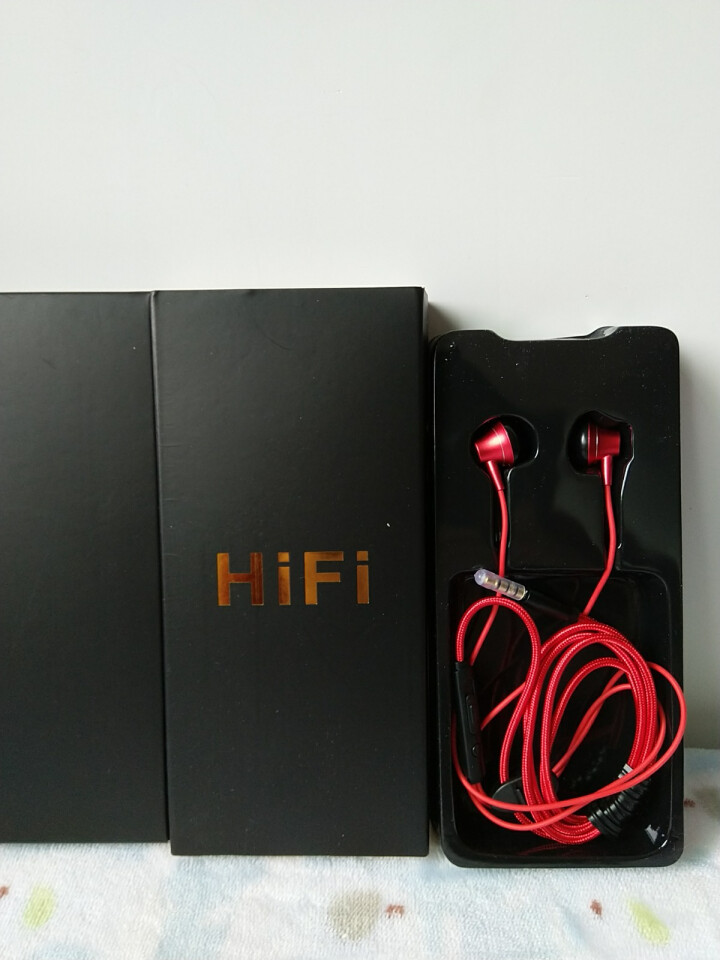 新款3.5mm金属HIFI耳机入耳式立体声手机通用重低音K歌带麦半耳塞带线控运动耳机尼龙线编织耳塞 红色怎么样，好用吗，口碑，心得，评价，试用报告,第4张