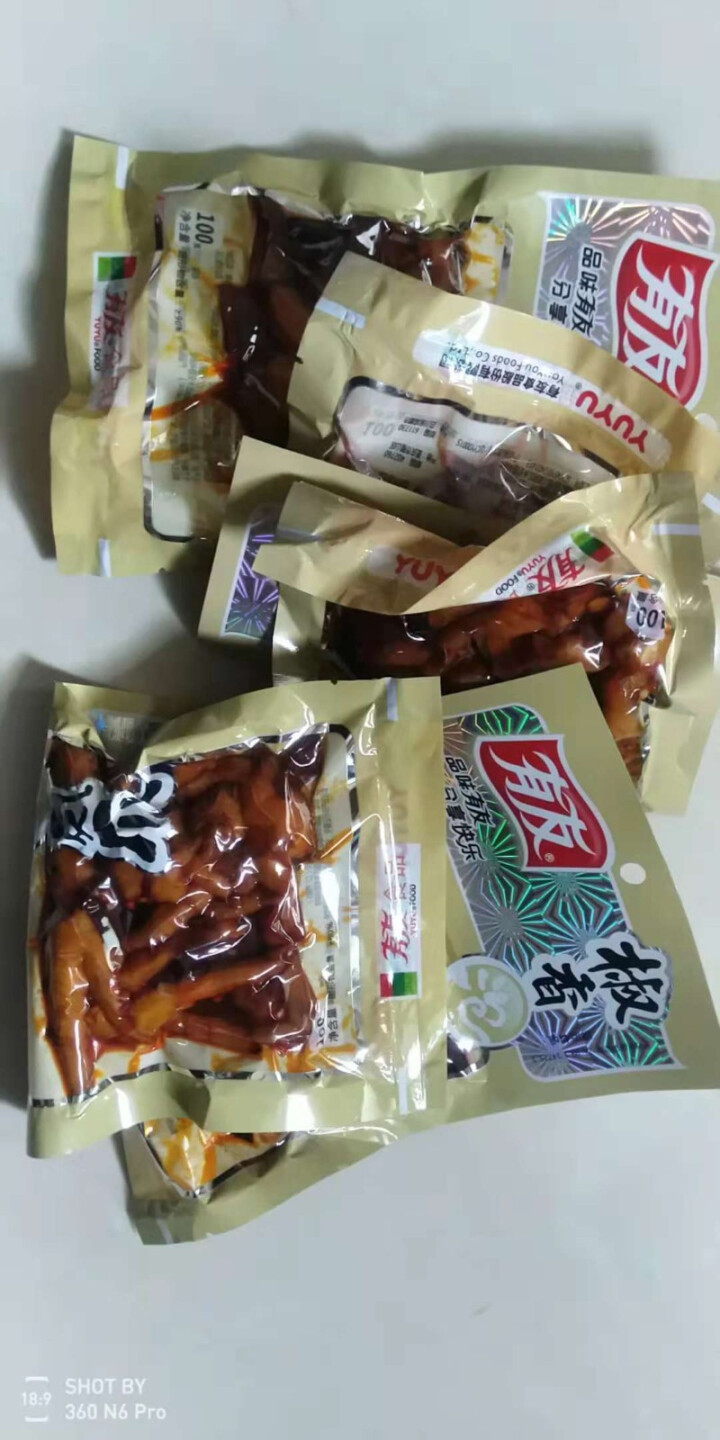 有友 泡椒凤爪 鸡脚100g 重庆特产 休闲零食 【椒香*5袋】辣度★★★怎么样，好用吗，口碑，心得，评价，试用报告,第2张