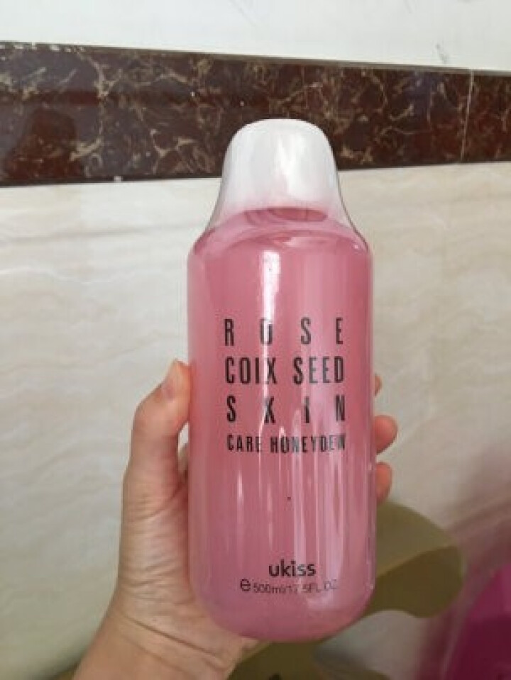 悠珂思 ukiss 玫瑰薏仁爽肤水500ml 粉水 柔肤水 补水怎么样，好用吗，口碑，心得，评价，试用报告,第2张