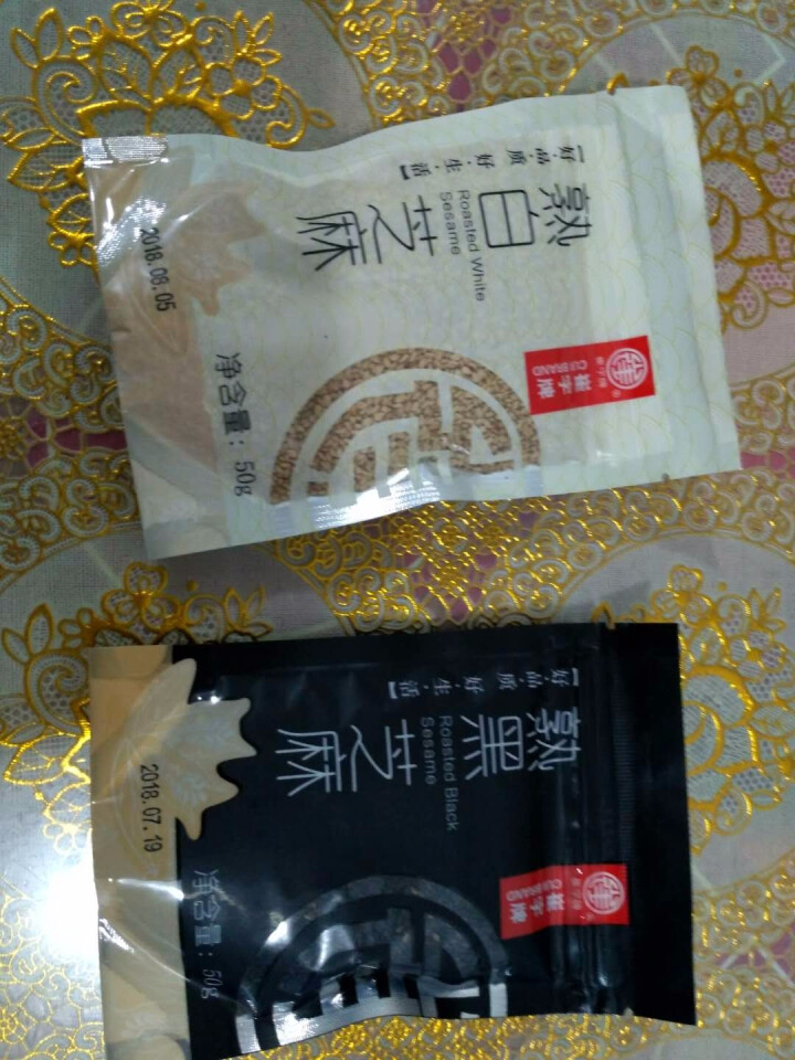 崔字牌熟黑白芝麻无添加无染色无草籽我沙子开袋即食2*50g装怎么样，好用吗，口碑，心得，评价，试用报告,第4张