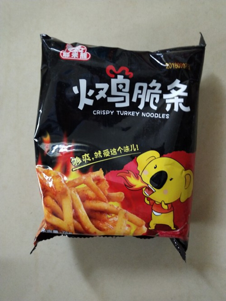 耶米熊 火鸡脆条75g 休闲零食膨化小吃脆条薯条休闲零食小吃 薯条虾条 香辣味怎么样，好用吗，口碑，心得，评价，试用报告,第2张