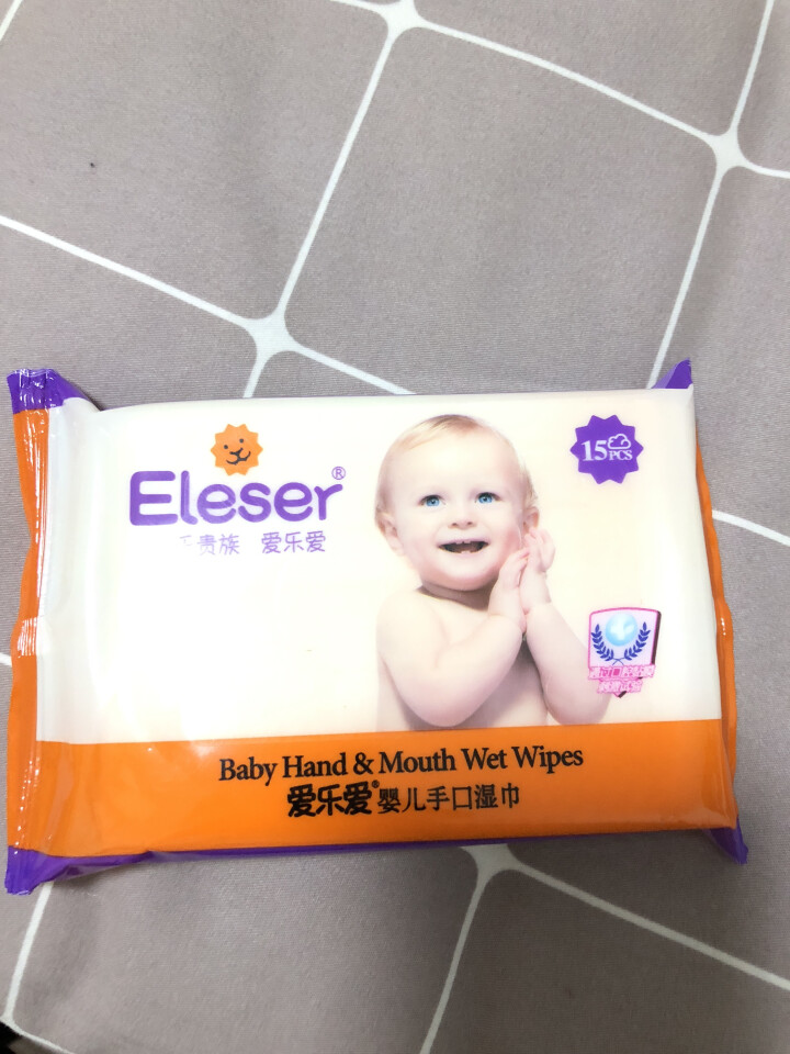 爱乐爱（Eleser） 婴儿手口湿巾15片*3包便携组合装怎么样，好用吗，口碑，心得，评价，试用报告,第3张