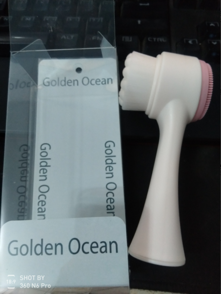 GoldenOcean金海洋洗脸刷洁面仪软毛手动深层清洁神器洁颜毛孔抖音家用网红刷脸刷子 粉色怎么样，好用吗，口碑，心得，评价，试用报告,第2张