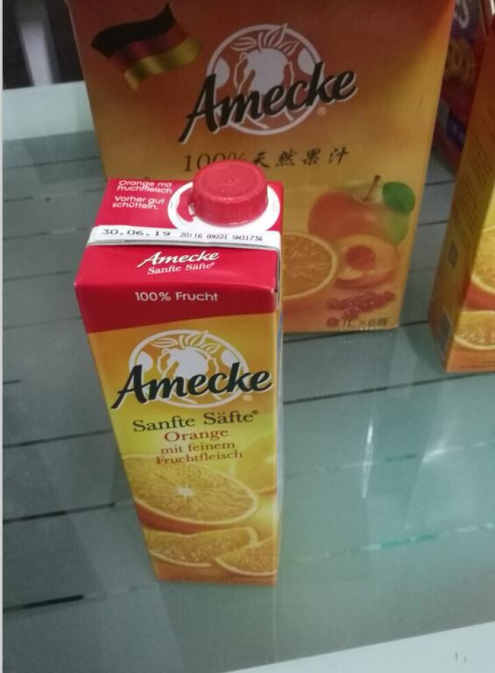 爱美可（Amecke）德国原装进口 100%鲜榨果肉橙汁果汁 1L*6瓶整箱装果汁饮料 京东包邮怎么样，好用吗，口碑，心得，评价，试用报告,第3张