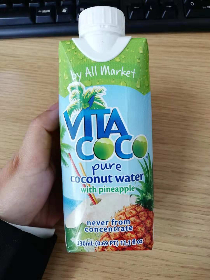 Vita Coco唯他可可椰子水饮料进口nfc青椰果汁330ml 菠萝味怎么样，好用吗，口碑，心得，评价，试用报告,第2张