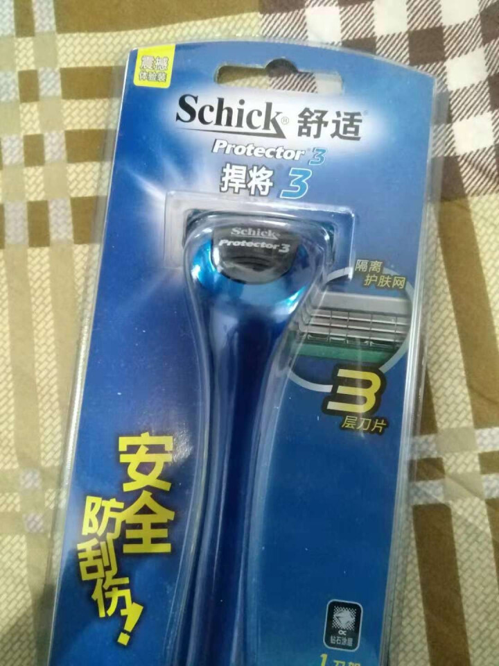 舒适（Schick）悍将3Protector3D钻石捍将3手动剃须刀刮胡刀 替换刀头刀片 1刀柄1刀头怎么样，好用吗，口碑，心得，评价，试用报告,第2张