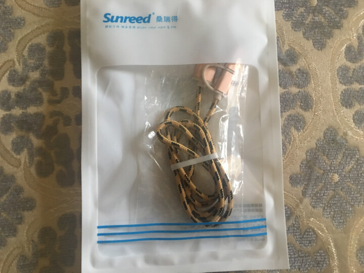 sunreed Lightning数据线 手机数据线/充电线   适用于苹果安卓 玫瑰金,第3张