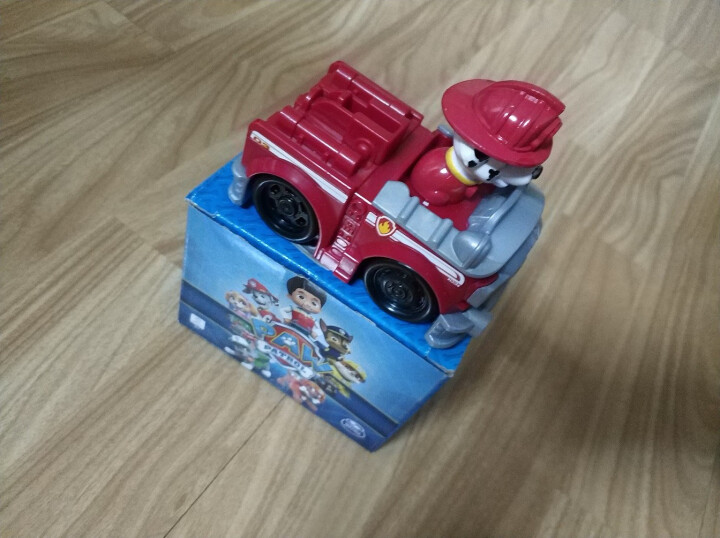 汪汪队立大功（PAW PATROL）狗狗汪汪队 玩具车套装男童挖掘车玩具狗狗巡逻队警车儿童消防车 毛毛消防赛车,第4张