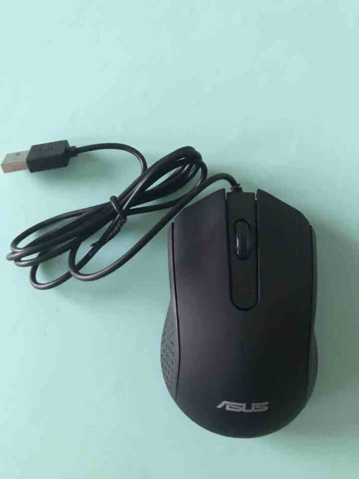 华硕（ASUS） 有线USB鼠标 笔记本台式电脑通用家用鼠标黑色 AE,第3张