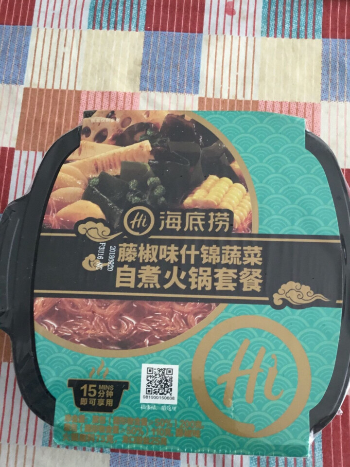 海底捞 藤椒味什锦蔬菜自煮火锅410g 自煮自助方便网红小火锅懒人速食怎么样，好用吗，口碑，心得，评价，试用报告,第2张