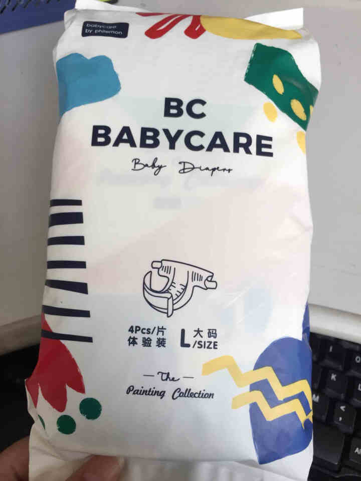 babycare艺术大师系列弱酸纸尿裤L码体验装4片装（9,第3张