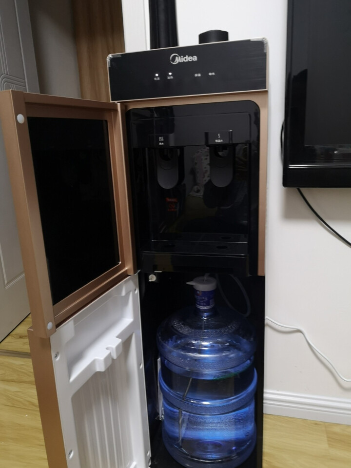 美的（Midea）饮水机家用办公立式下置式大容量饮水器温热型YR1101S,第3张