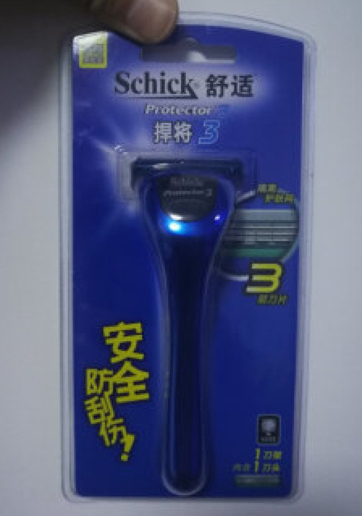 舒适（Schick）悍将3Protector3D钻石捍将3手动剃须刀刮胡刀 替换刀头刀片 1刀柄1刀头怎么样，好用吗，口碑，心得，评价，试用报告,第2张