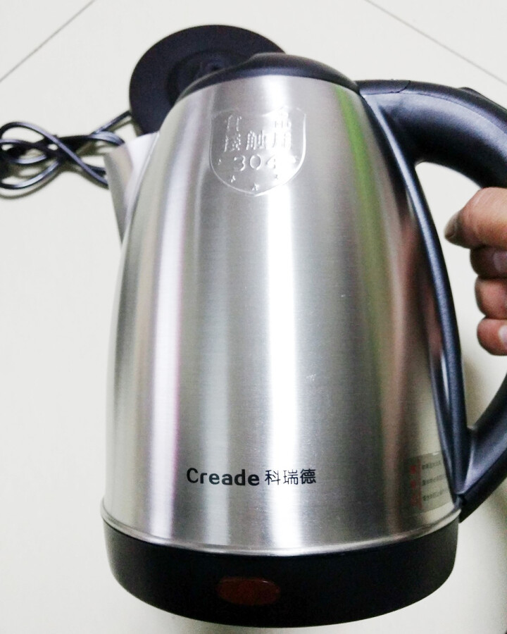 科瑞德（Creade）烧水壶1.8L 全304食品级不锈钢电水壶 电热水壶大容量怎么样，好用吗，口碑，心得，评价，试用报告,第4张