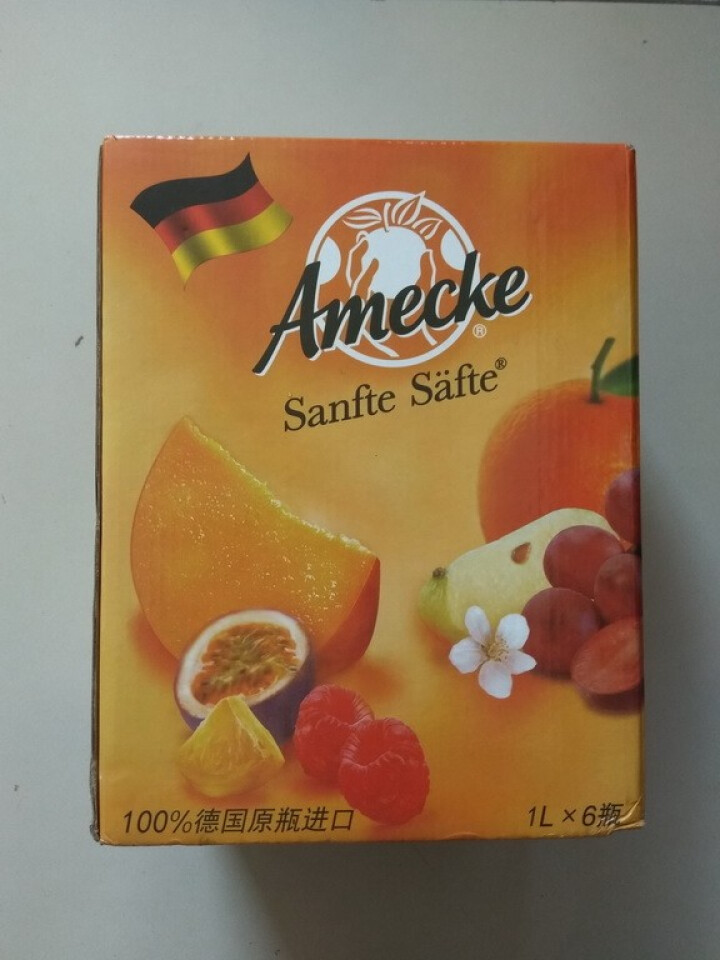 爱美可（Amecke）德国原装进口 100%鲜榨果肉橙汁果汁 1L*6瓶整箱装果汁饮料 京东包邮怎么样，好用吗，口碑，心得，评价，试用报告,第2张