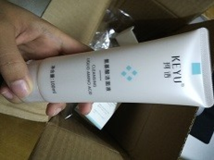 珂语(KEYU)洗面奶氨基酸洁面液100ml（温和净肤锁水保湿 敏感肌洁面乳男女适用）怎么样，好用吗，口碑，心得，评价，试用报告,第4张