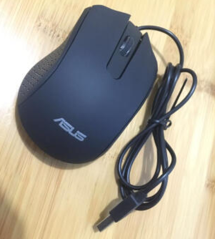 华硕（ASUS） 有线USB鼠标 笔记本台式电脑通用家用鼠标黑色 AE,第2张