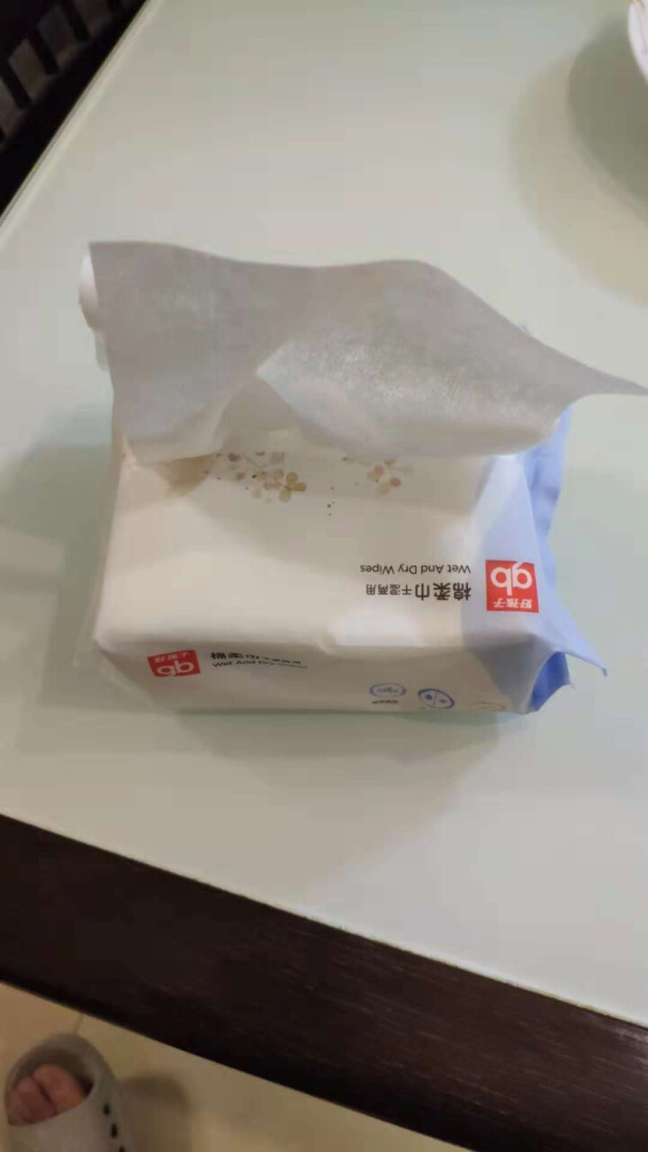 好孩子（gb） 新生儿棉柔巾 婴儿干湿两用纸巾宝宝非湿纸巾 干湿两用巾100片*6包怎么样，好用吗，口碑，心得，评价，试用报告,第3张