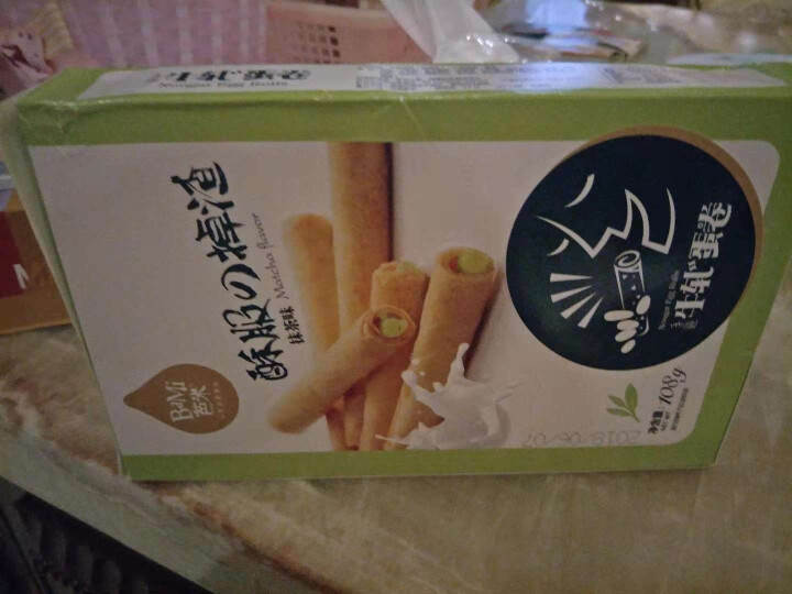 【满199减120】芭米 蛋酥卷 牛扎夹心鸡蛋卷 108g传统糕点酥脆饼干休闲零食 抹茶味108g怎么样，好用吗，口碑，心得，评价，试用报告,第4张