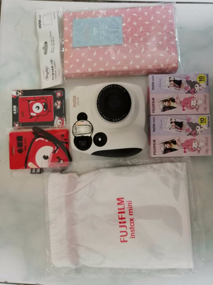 富士7c熊猫 拍立得礼盒一次成像instax mini7c熊相机礼盒含拍立得相纸生日礼物 mini7c礼盒熊猫（款式一）怎么样，好用吗，口碑，心得，评价，试用报,第3张