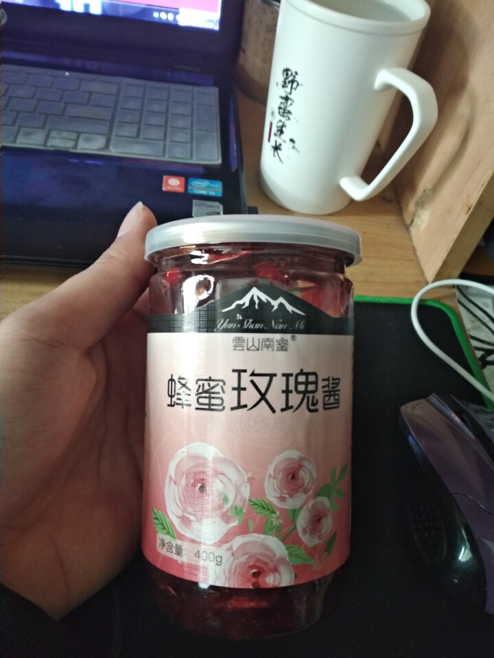 【买1送1】云山南蜜蜂蜜玫瑰酱 云南特产玫瑰花酱 400g蜂蜜玫瑰酱怎么样，好用吗，口碑，心得，评价，试用报告,第4张