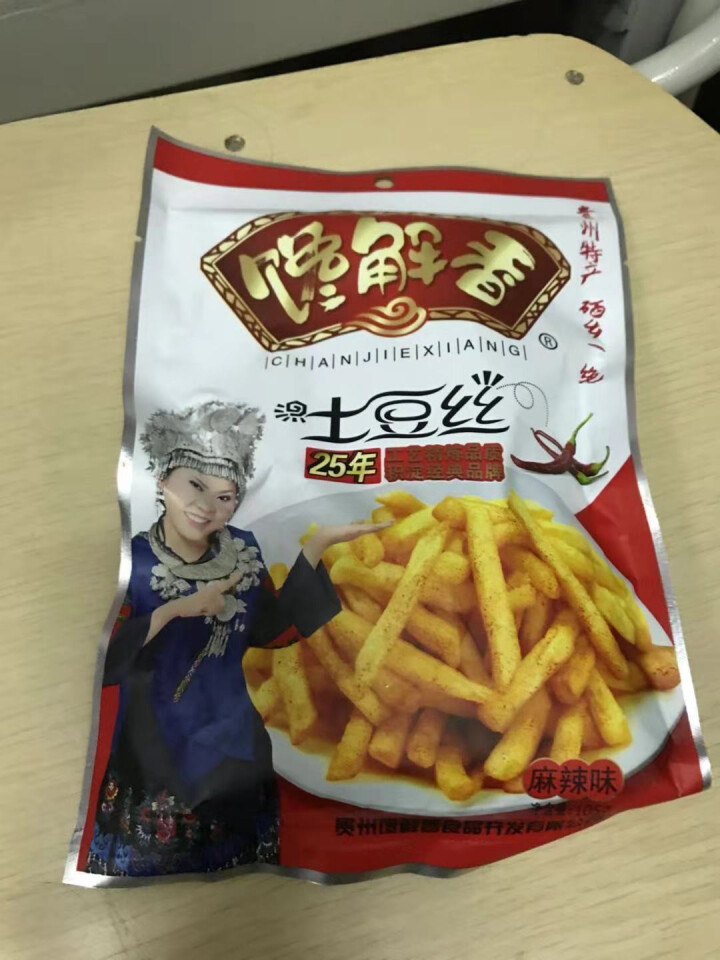 贵州特产开阳馋解香麻辣土豆片土豆丝 洋芋薯片油炸零食小吃105g 麻辣土豆丝怎么样，好用吗，口碑，心得，评价，试用报告,第2张