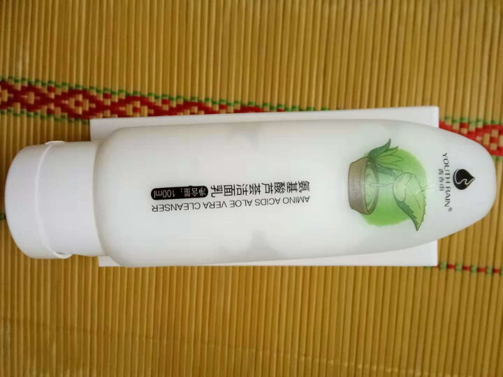 青春雨（YOUTH RAIN）氨基酸芦荟洁面乳100ml 洗面奶男女通用 保湿补水 控油祛痘深层清洁 1支装怎么样，好用吗，口碑，心得，评价，试用报告,第4张