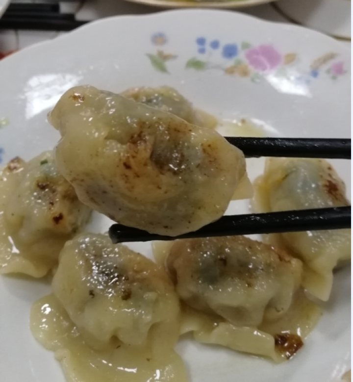 古淮 黑猪肉水饺煎饺速冻年货(早餐 火锅食材 烧烤 饺子)380克 韭菜猪肉怎么样，好用吗，口碑，心得，评价，试用报告,第6张