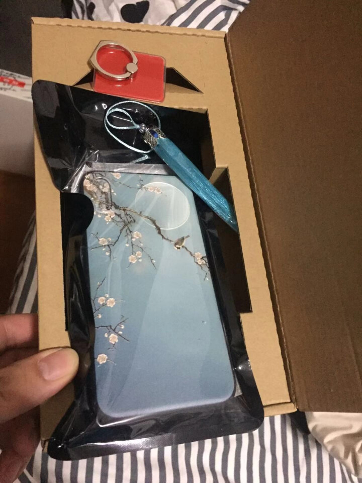 MEKS iPhoneX手机壳 中国风XR全包彩绘XS Max保护软壳7/8plus硅胶软壳6s防摔 皎月梅花 iPhone X怎么样，好用吗，口碑，心得，评价,第2张