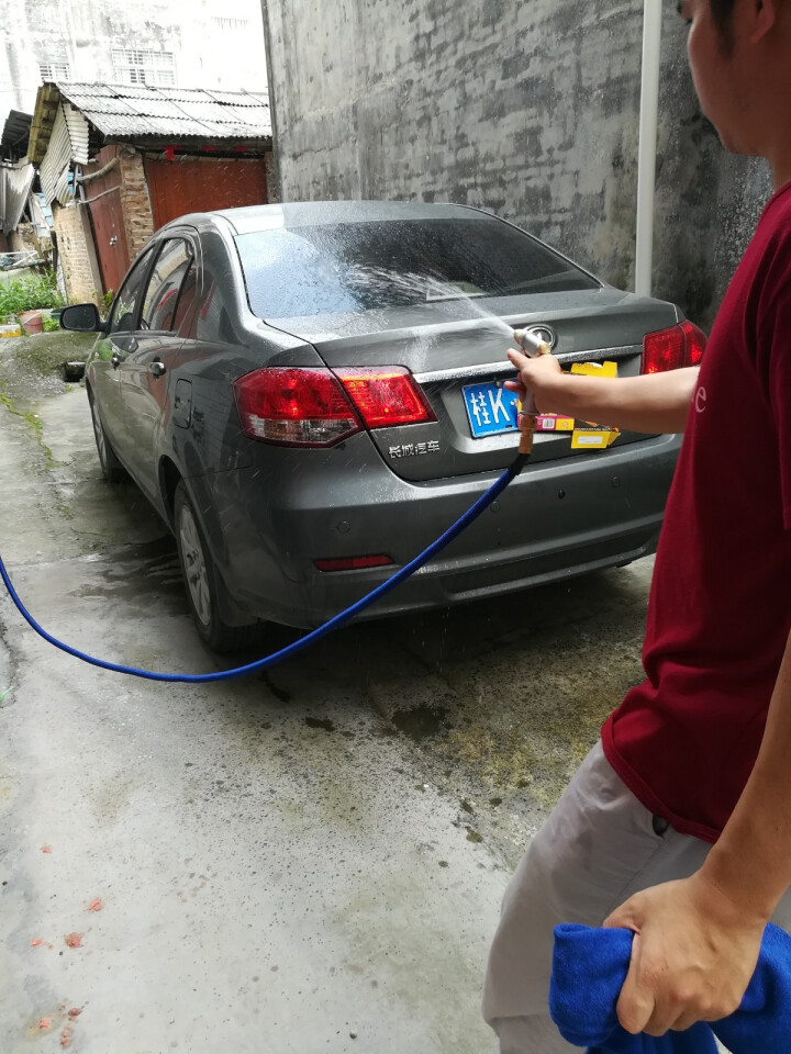 悦卡（YUECAR）洗车水枪高压喷头 伸缩水管软管浇花水管套装冲车阳台水管 7.5米（通水前2.5米）怎么样，好用吗，口碑，心得，评价，试用报告,第6张