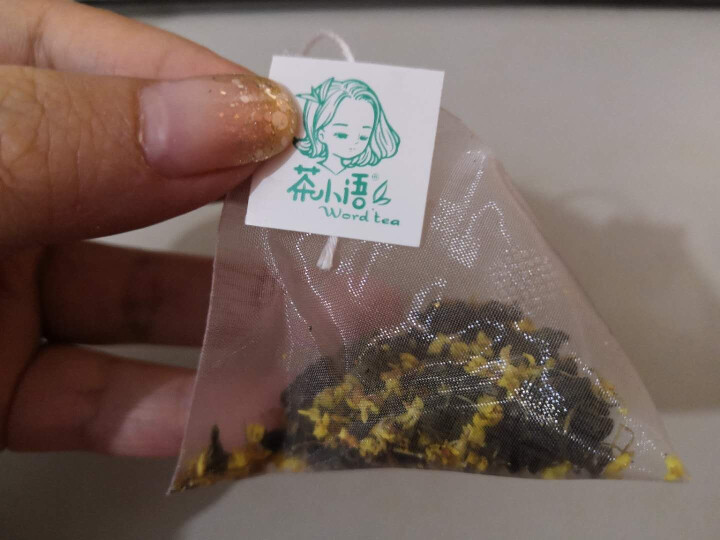 茶小语 桂花乌龙茶 乌龙茶茶叶  桂花花草茶 三角包袋泡茶 礼盒装12袋/盒 桂花乌龙茶怎么样，好用吗，口碑，心得，评价，试用报告,第4张