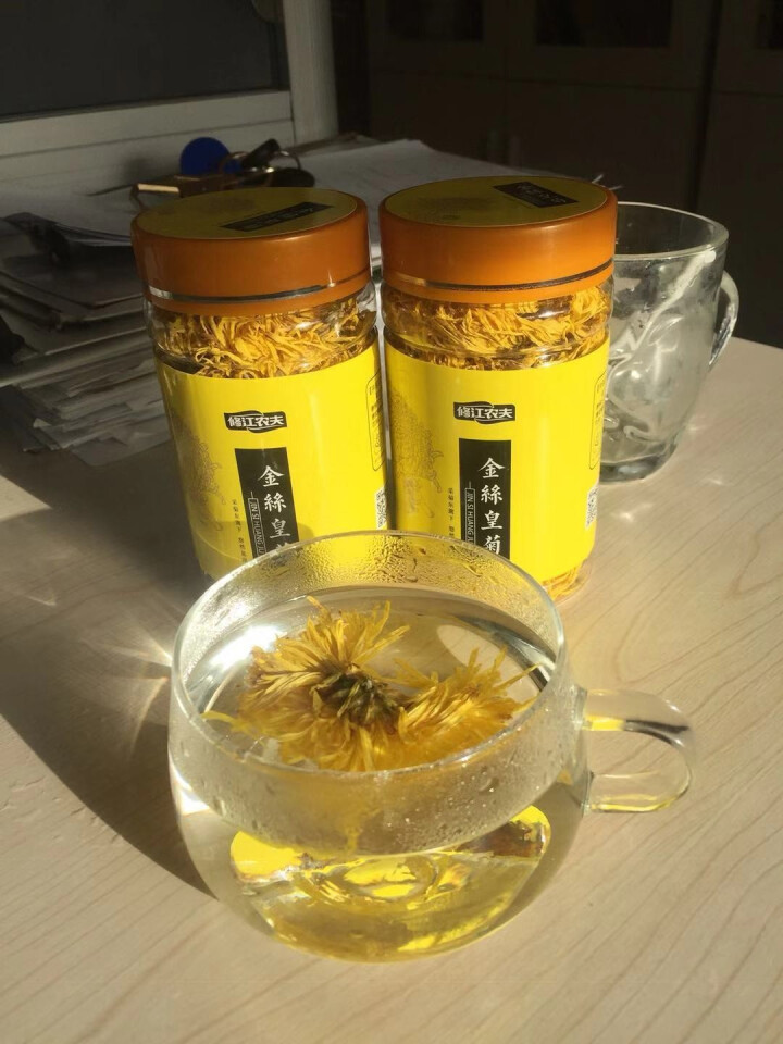 【买一赠一】菊花茶 金丝皇菊一朵一杯泡水去火下火花草茶 金丝皇菊（罐装40朵）怎么样，好用吗，口碑，心得，评价，试用报告,第4张