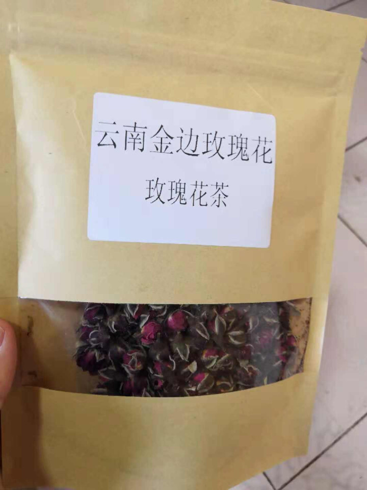 YinChaLi吟茶里茶叶 玫瑰花茶 金边玫瑰花茶50克 云南野生新鲜玫瑰花无硫特级花蕾 50克金边玫瑰花怎么样，好用吗，口碑，心得，评价，试用报告,第3张