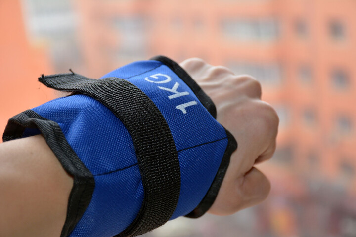 飞尔顿1kg2kg3kg4kg5kg6kg绑腿绑手腕沙袋沙负重装备 1kg(0.5kg*2)