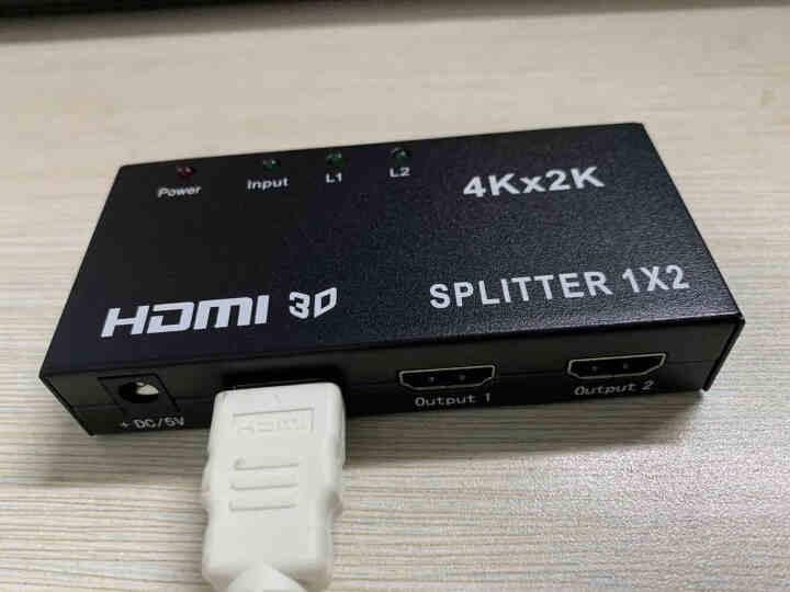 贝纳斯特 HDMI分配器一分二 一进二出4K高清视频分屏器 电脑盒子连接电视投影仪显示器分配器 黑色【一分二】怎么样，好用吗，口碑，心得，评价，试用报告,第4张