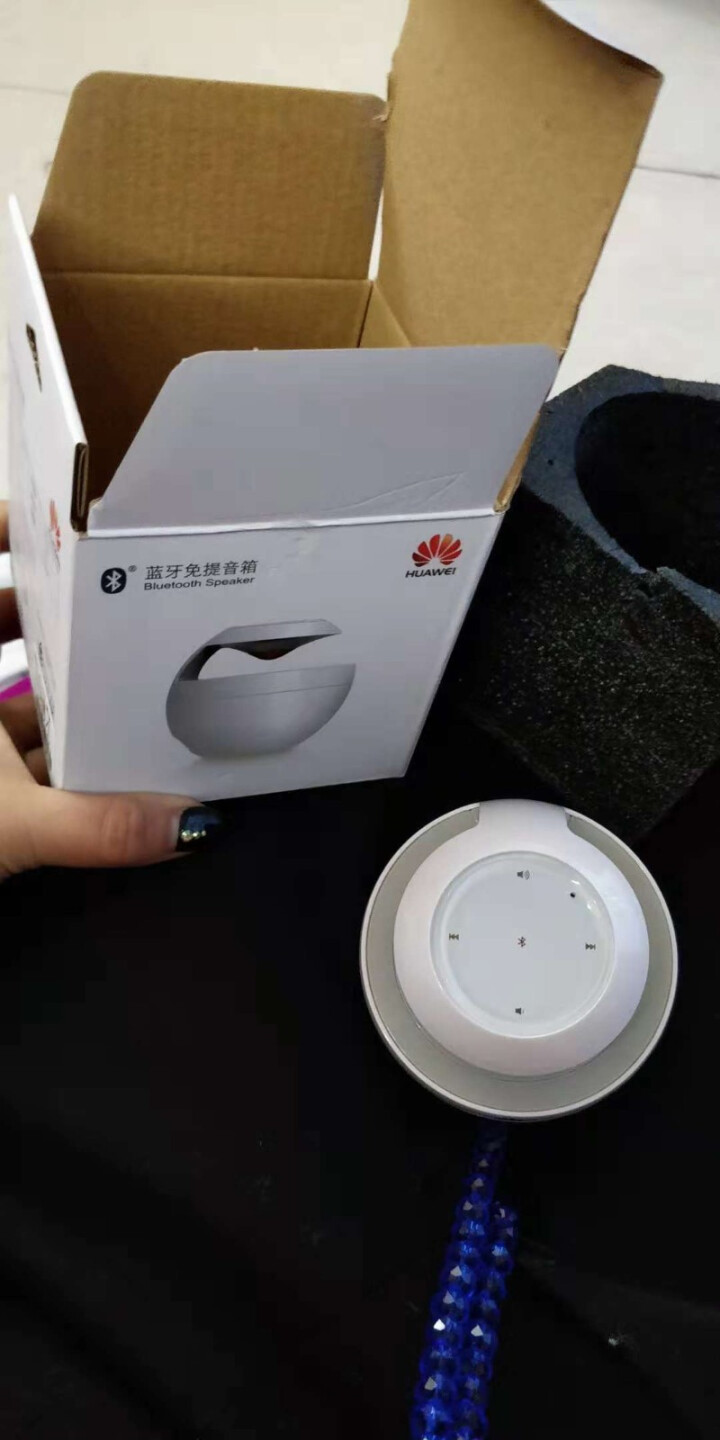 华为（HUAWEI） 小天鹅无线蓝牙免提通话音箱4.0 原装正品便携车载户外迷你无线音响AM08 【AM08+白色】怎么样，好用吗，口碑，心得，评价，试用报告,第4张