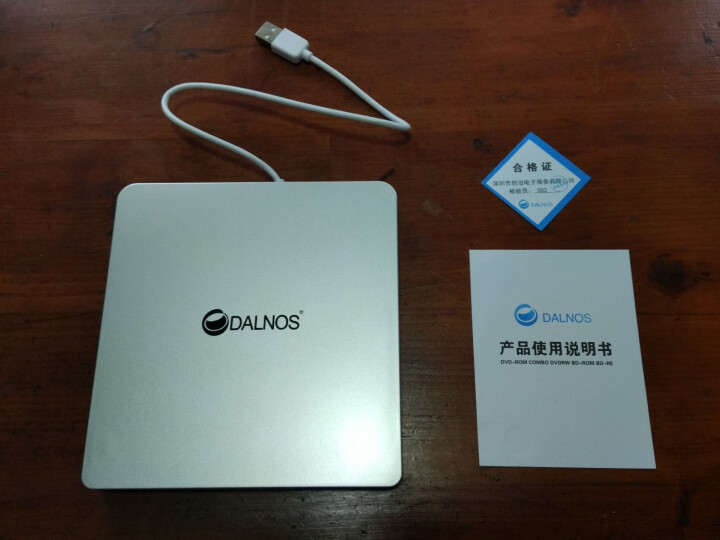 DALNOS 外置光驱DVD移动光驱笔记本台式机电脑USB刻录机 银色 银色  USB通用款怎么样，好用吗，口碑，心得，评价，试用报告,第4张