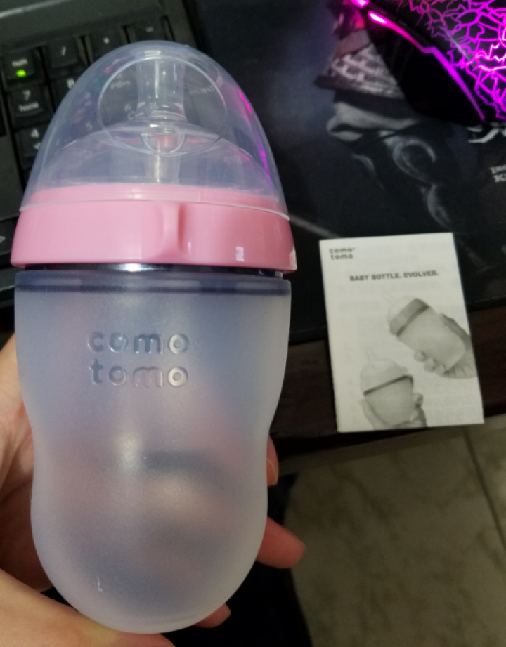 可么多么（COMOTOMO） 【官方旗舰店】宽口径母乳实感婴儿宝宝硅胶奶瓶250ml粉色怎么样，好用吗，口碑，心得，评价，试用报告,第3张